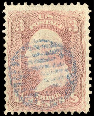 US Stamps Price Scott Cat. 64 - 1861 3c Washington. Cherrystone Auctions, Apr 2010, Sale 201004, Lot 102