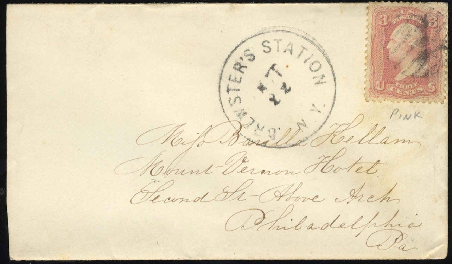 US Stamps Value Scott Cat. #64 - 3c 1861 Washington. Cherrystone Auctions, Jun 2012, Sale 201206, Lot 42