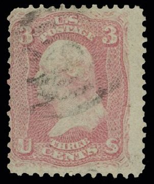 US Stamps Prices Scott Catalogue 64: 1861 3c Washington. H.R. Harmer, May 2014, Sale 3005, Lot 1082