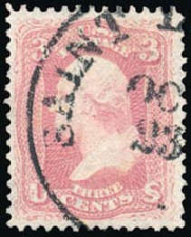 Value of US Stamp Scott Cat. # 64: 3c 1861 Washington. Schuyler J. Rumsey Philatelic Auctions, Apr 2015, Sale 60, Lot 2022