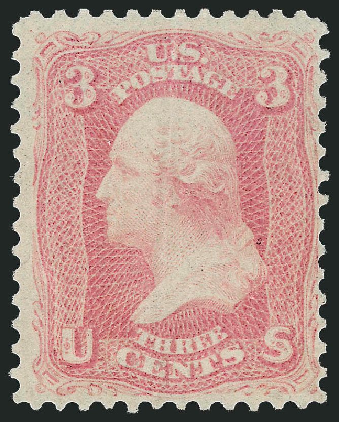 Prices of US Stamps Scott Cat. 64: 1861 3c Washington. Robert Siegel Auction Galleries, Dec 2011, Sale 1017, Lot 522