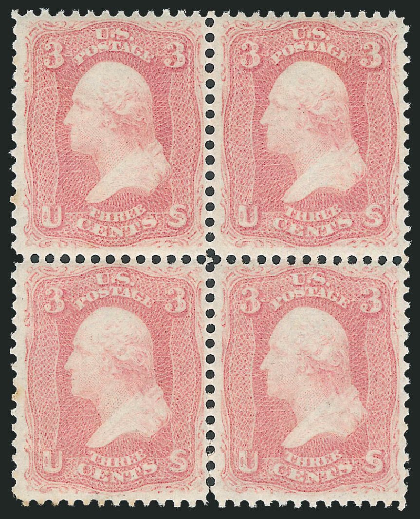 US Stamps Values Scott Cat. # 64: 3c 1861 Washington. Robert Siegel Auction Galleries, Dec 2012, Sale 1037, Lot 1542