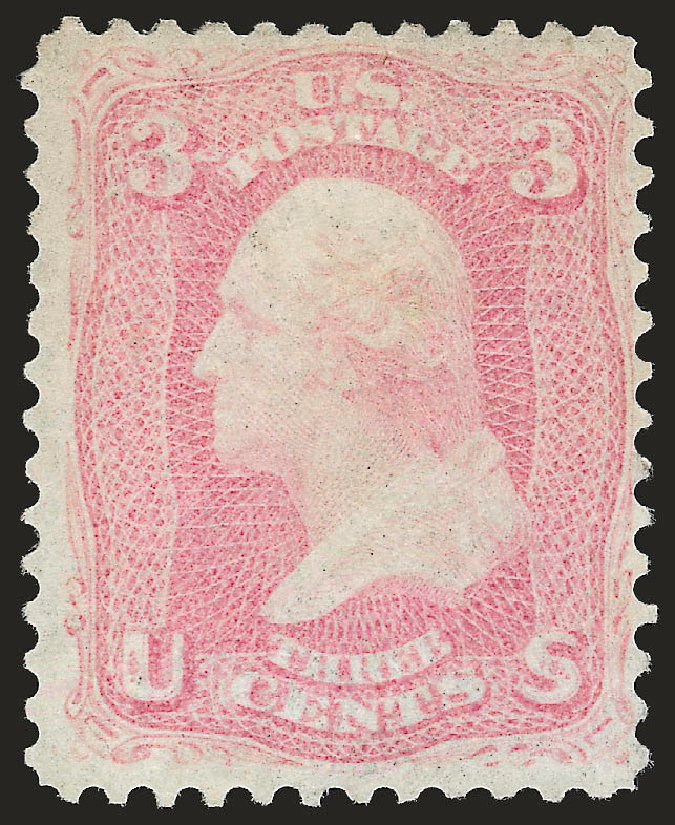 Values of US Stamp Scott Catalogue #64: 3c 1861 Washington. Robert Siegel Auction Galleries, Jan 2009, Sale 968, Lot 72
