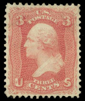 Cost of US Stamps Scott Catalogue # 64 - 3c 1861 Washington. Daniel Kelleher Auctions, Oct 2014, Sale 660, Lot 2083