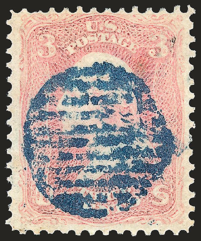 Price of US Stamp Scott Cat. #64 - 3c 1861 Washington. Robert Siegel Auction Galleries, Oct 2008, Sale 963, Lot 493