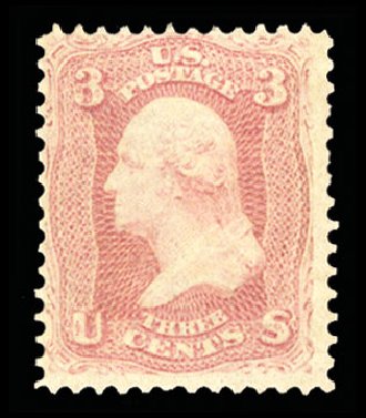 Prices of US Stamp Scott Catalog 64 - 3c 1861 Washington. Cherrystone Auctions, Jun 2014, Sale 201406, Lot 36
