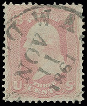 US Stamps Price Scott Catalog 64 - 1861 3c Washington. H.R. Harmer, Jun 2013, Sale 3003, Lot 1066