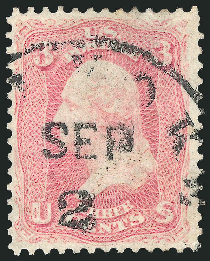 Costs of US Stamp Scott Catalogue #64 - 3c 1861 Washington. Robert Siegel Auction Galleries, Jun 2012, Sale 1026, Lot 1206