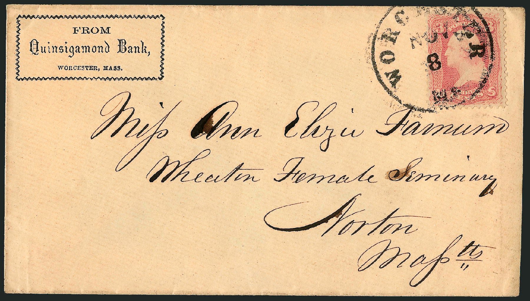 Values of US Stamps Scott 64: 3c 1861 Washington. Robert Siegel Auction Galleries, Dec 2008, Sale 964, Lot 306