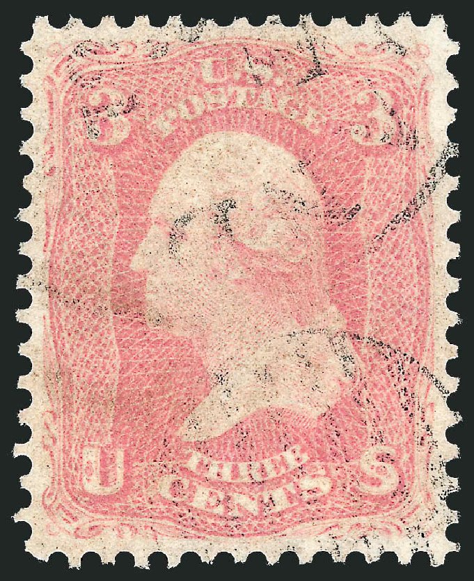 US Stamp Price Scott Catalog # 64: 1861 3c Washington. Robert Siegel Auction Galleries, Oct 2010, Sale 997, Lot 5336