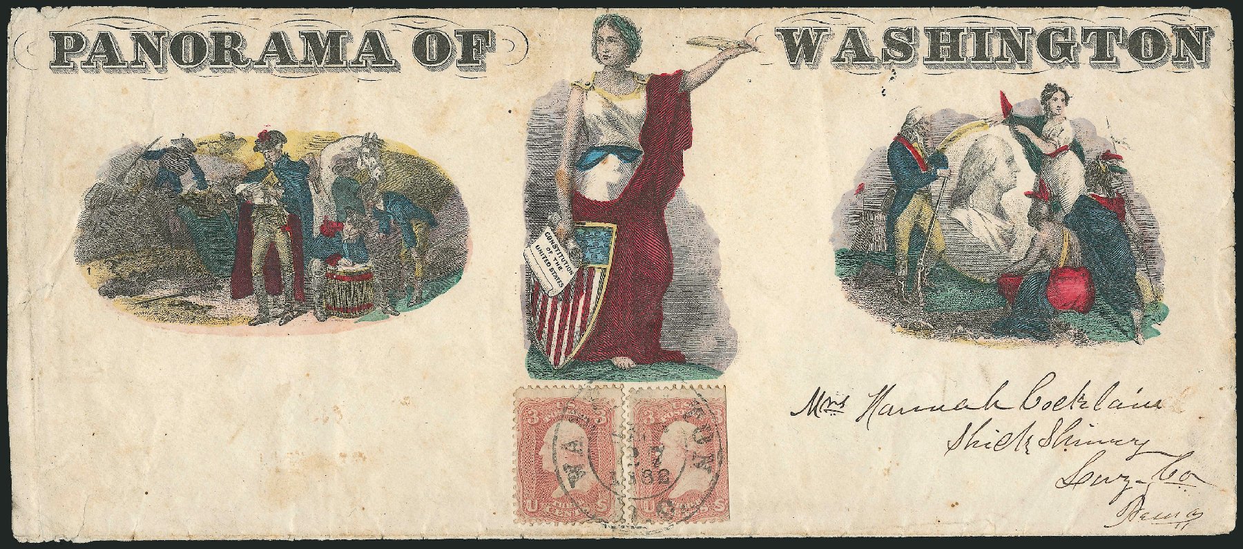 US Stamp Value Scott Cat. # 65: 1861 3c Washington. Robert Siegel Auction Galleries, Jun 2011, Sale 1010, Lot 37