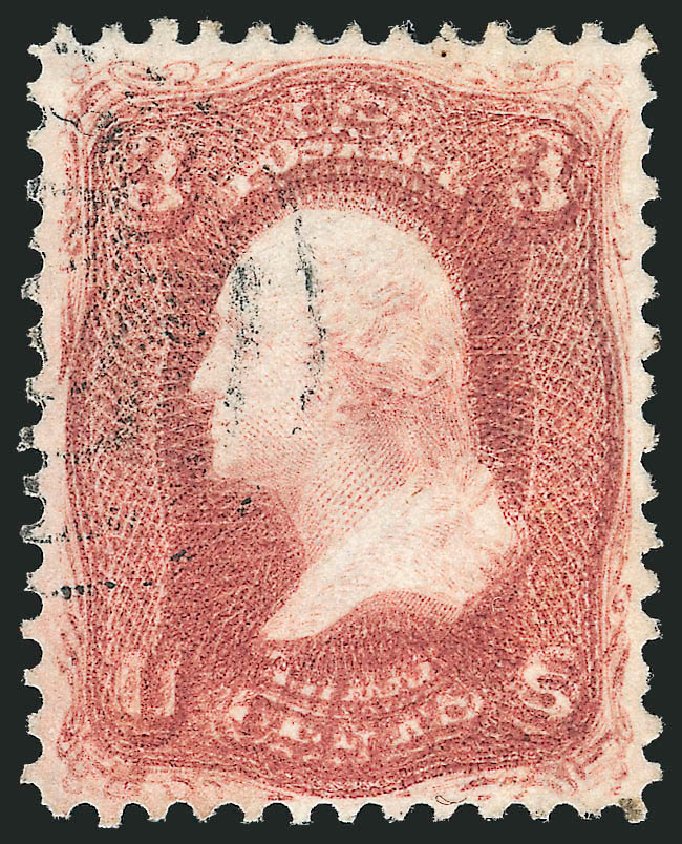 Value of US Stamp Scott Cat. # 65 - 1861 3c Washington. Robert Siegel Auction Galleries, Jun 2012, Sale 1024, Lot 107