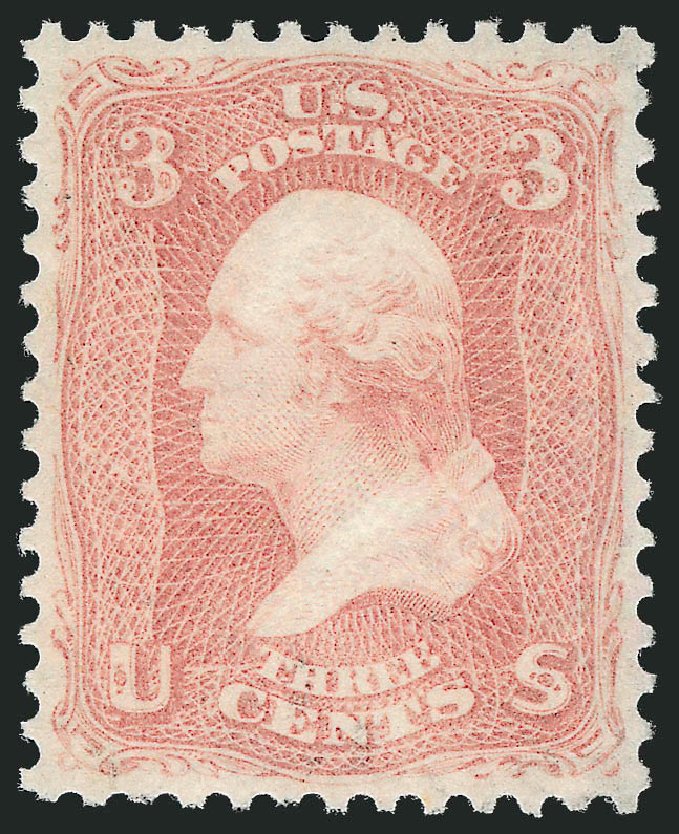 Costs of US Stamp Scott #65 - 3c 1861 Washington. Robert Siegel Auction Galleries, Jun 2012, Sale 1026, Lot 1207