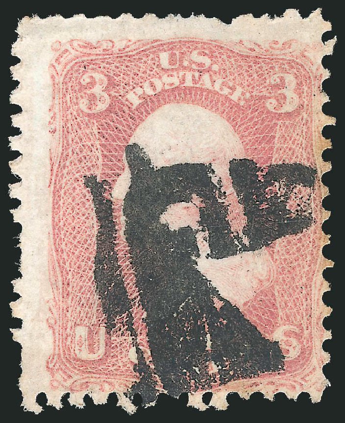 US Stamps Values Scott 65 - 3c 1861 Washington. Robert Siegel Auction Galleries, Dec 2012, Sale 1037, Lot 1547