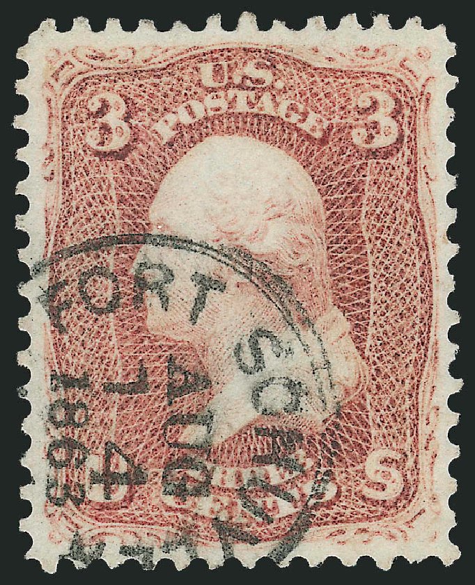 Values of US Stamp Scott Cat. # 65 - 3c 1861 Washington. Robert Siegel Auction Galleries, Mar 2014, Sale 1067, Lot 1017