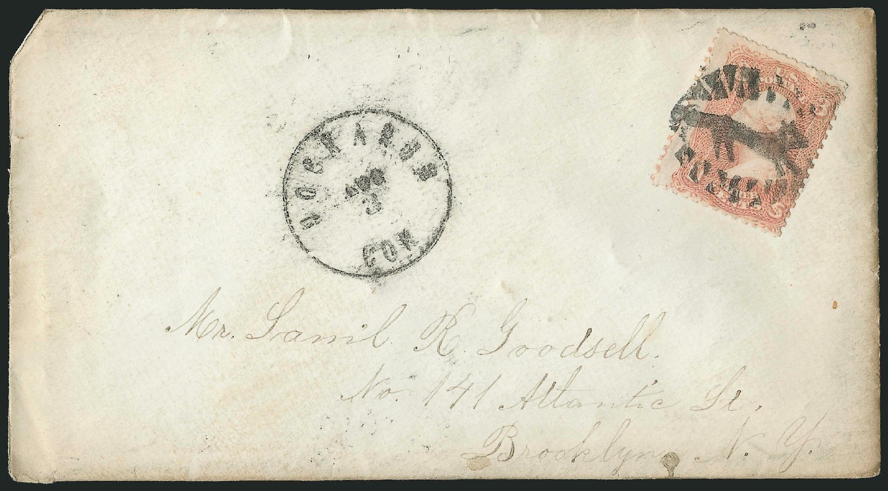 Value of US Stamp Scott Catalogue 65 - 3c 1861 Washington. Robert Siegel Auction Galleries, Jun 2015, Sale 1106, Lot 3087