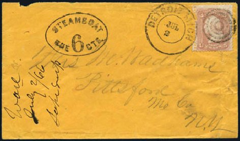 US Stamp Prices Scott Cat. #65: 3c 1861 Washington. Harmer-Schau Auction Galleries, Jul 2010, Sale 86, Lot 358
