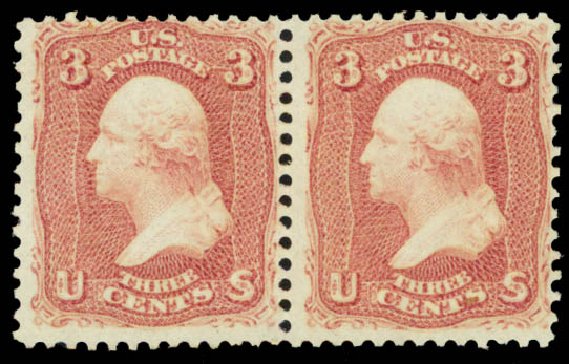 Prices of US Stamps Scott Catalogue #65: 1861 3c Washington. Daniel Kelleher Auctions, Sep 2014, Sale 655, Lot 208