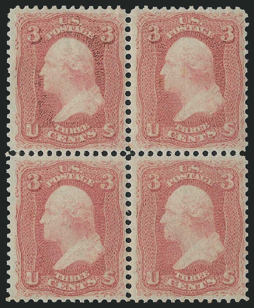 Costs of US Stamp Scott Catalog 65 - 1861 3c Washington. Robert Siegel Auction Galleries, Mar 2011, Sale 1007, Lot 2198