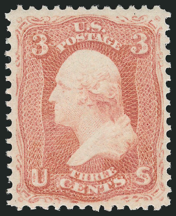Cost of US Stamp Scott Catalog # 65: 1861 3c Washington. Robert Siegel Auction Galleries, Jun 2012, Sale 1026, Lot 1208