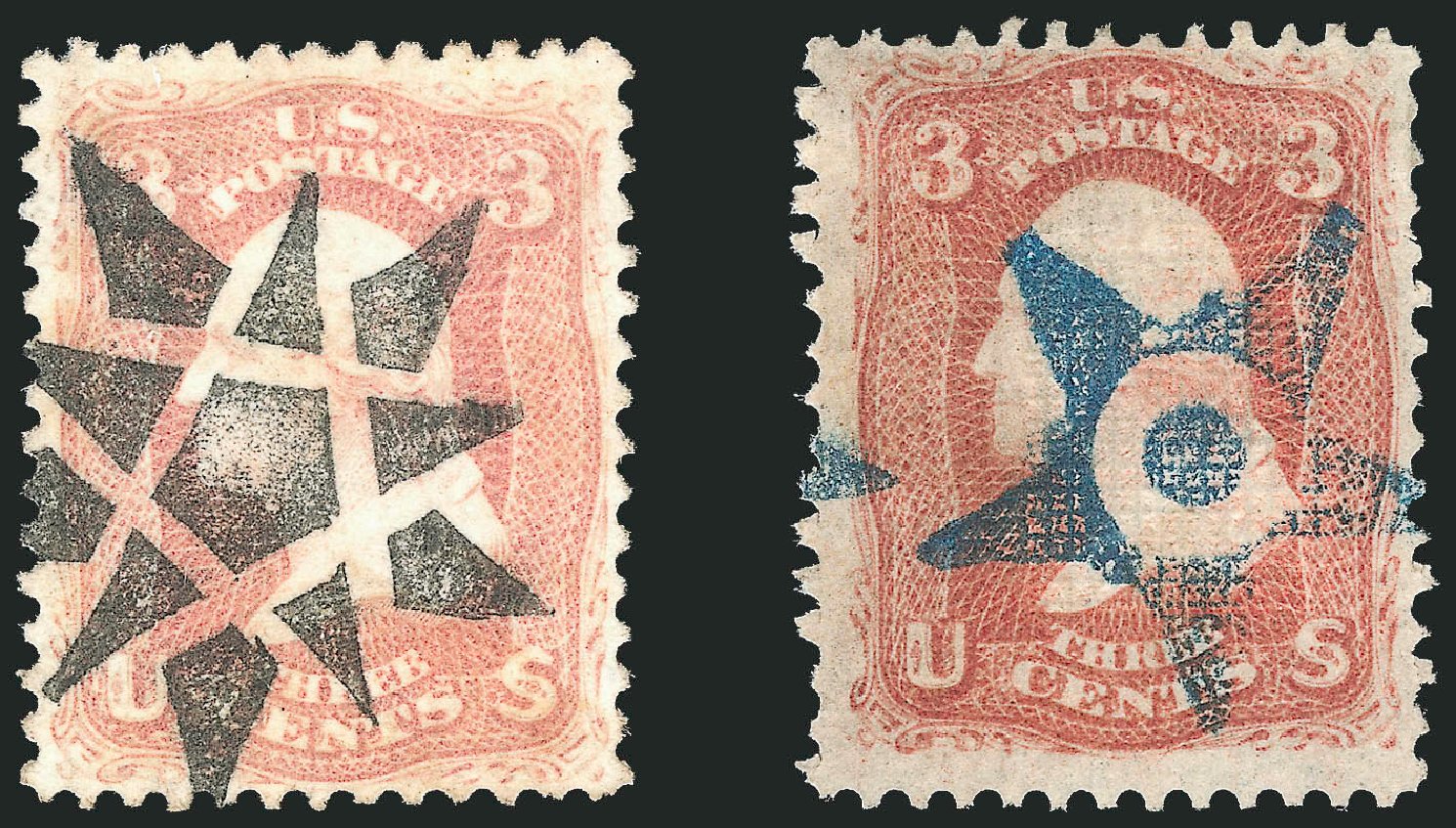 Cost of US Stamp Scott Cat. 65: 3c 1861 Washington. Robert Siegel Auction Galleries, Dec 2013, Sale 1062, Lot 188