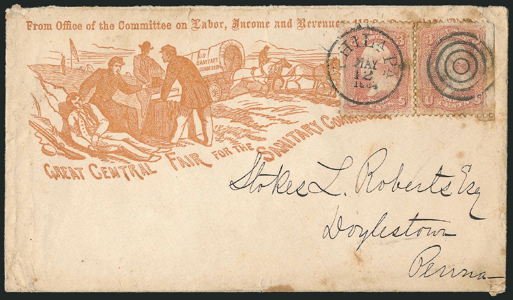 US Stamp Values Scott Catalogue # 65: 3c 1861 Washington. Robert Siegel Auction Galleries, Oct 2014, Sale 1082, Lot 558