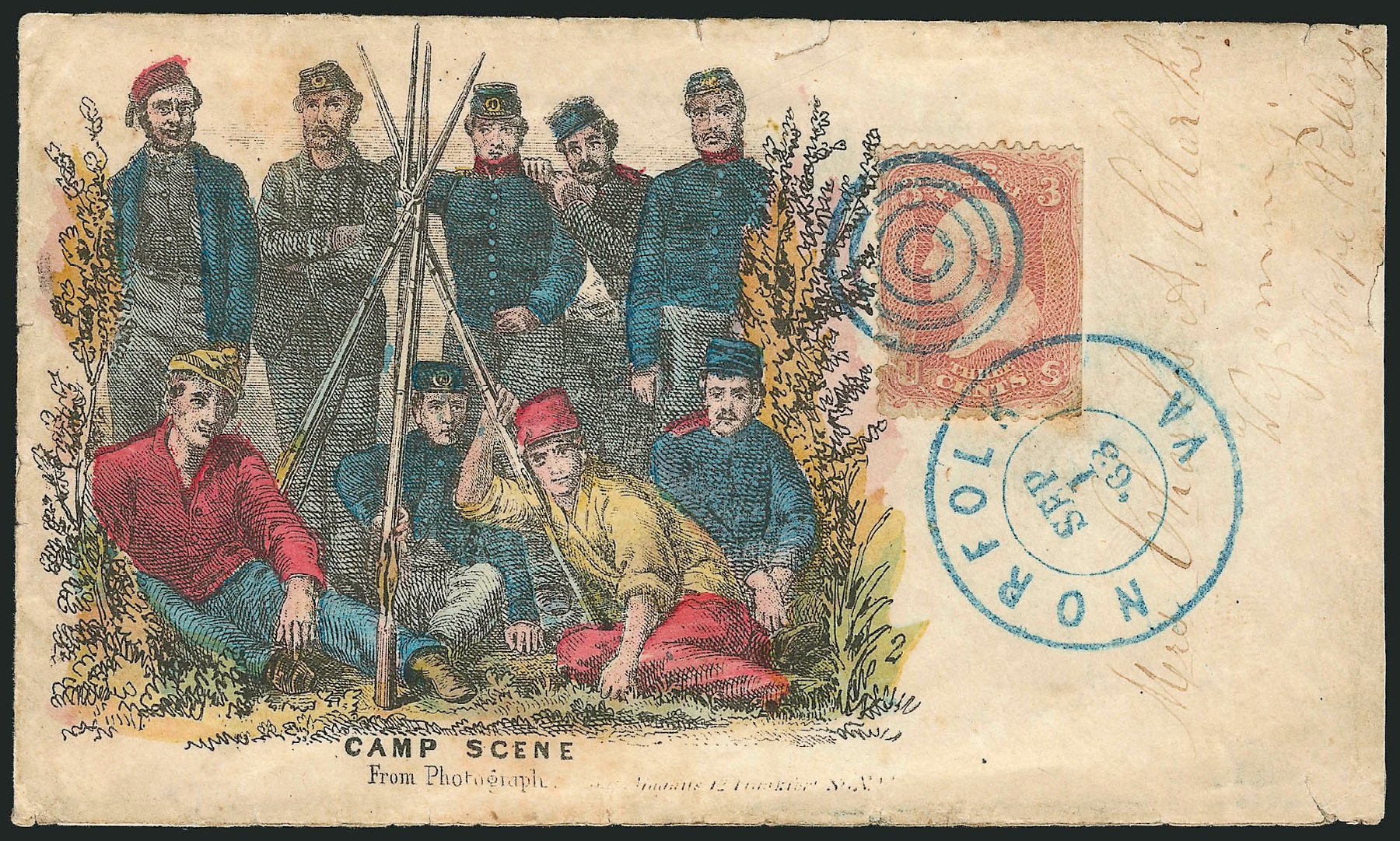 Prices of US Stamp Scott # 65: 1861 3c Washington. Robert Siegel Auction Galleries, Oct 2014, Sale 1082, Lot 568