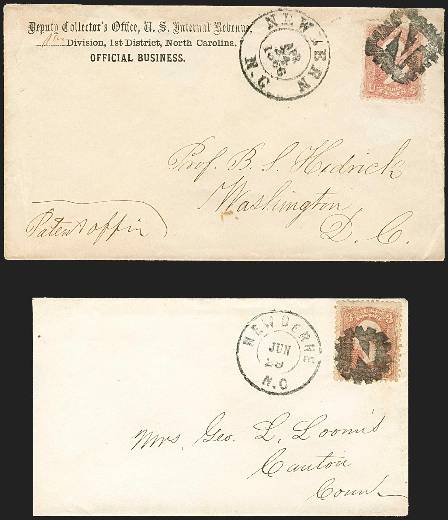 US Stamp Prices Scott #65 - 1861 3c Washington. Robert Siegel Auction Galleries, Jul 2015, Sale 1107, Lot 168