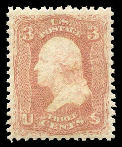 US Stamps Values Scott # 65 - 3c 1861 Washington. Matthew Bennett International, Mar 2011, Sale 336, Lot 1149
