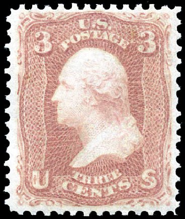 US Stamps Price Scott # 65: 1861 3c Washington. Matthew Bennett International, Sep 2011, Sale 338, Lot 1729