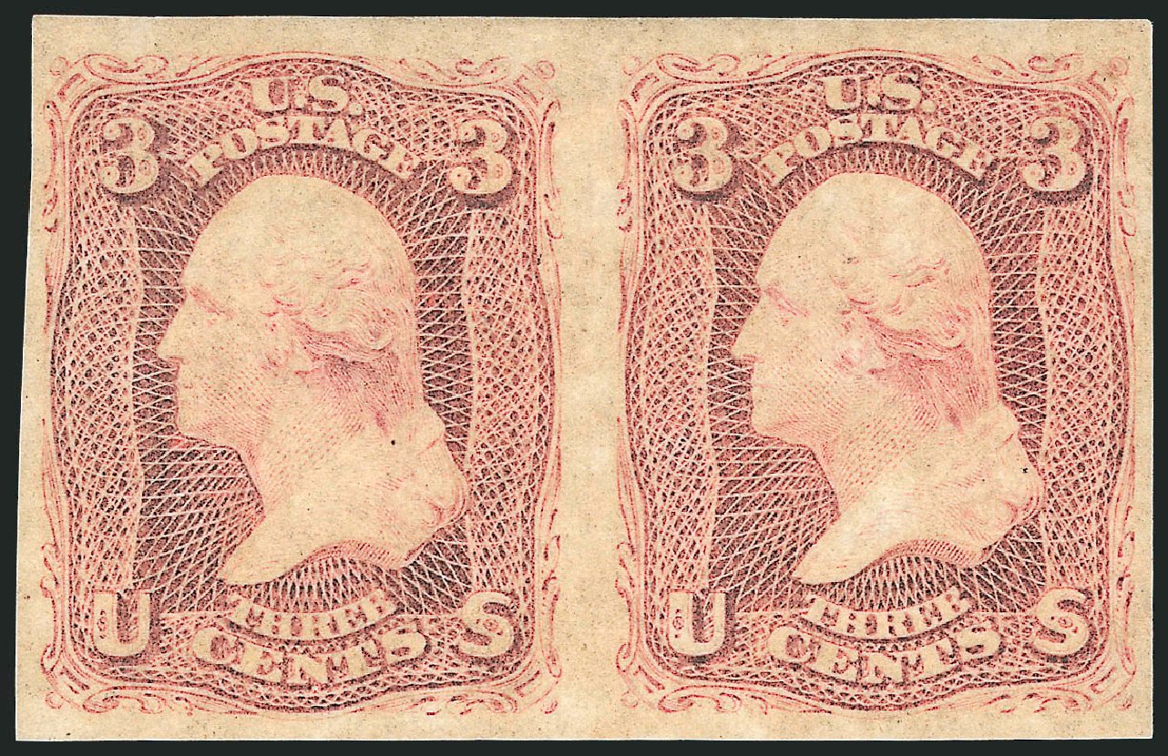 Prices of US Stamps Scott 65: 1861 3c Washington. Robert Siegel Auction Galleries, Jun 2012, Sale 1026, Lot 1209