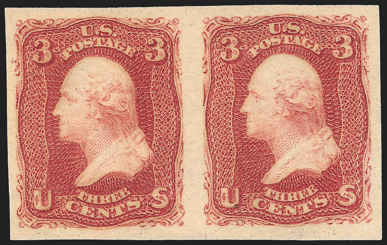 US Stamps Prices Scott Cat. # 65 - 3c 1861 Washington. Robert Siegel Auction Galleries, Dec 2012, Sale 1037, Lot 1549