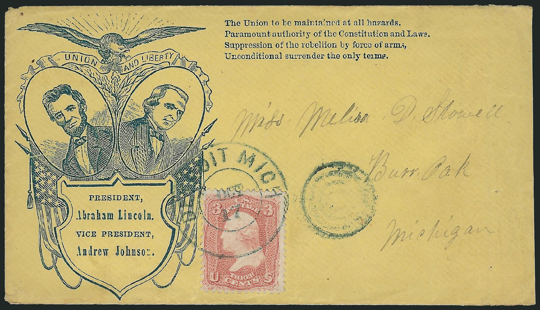 US Stamps Value Scott 65 - 3c 1861 Washington. Robert Siegel Auction Galleries, Oct 2014, Sale 1082, Lot 569