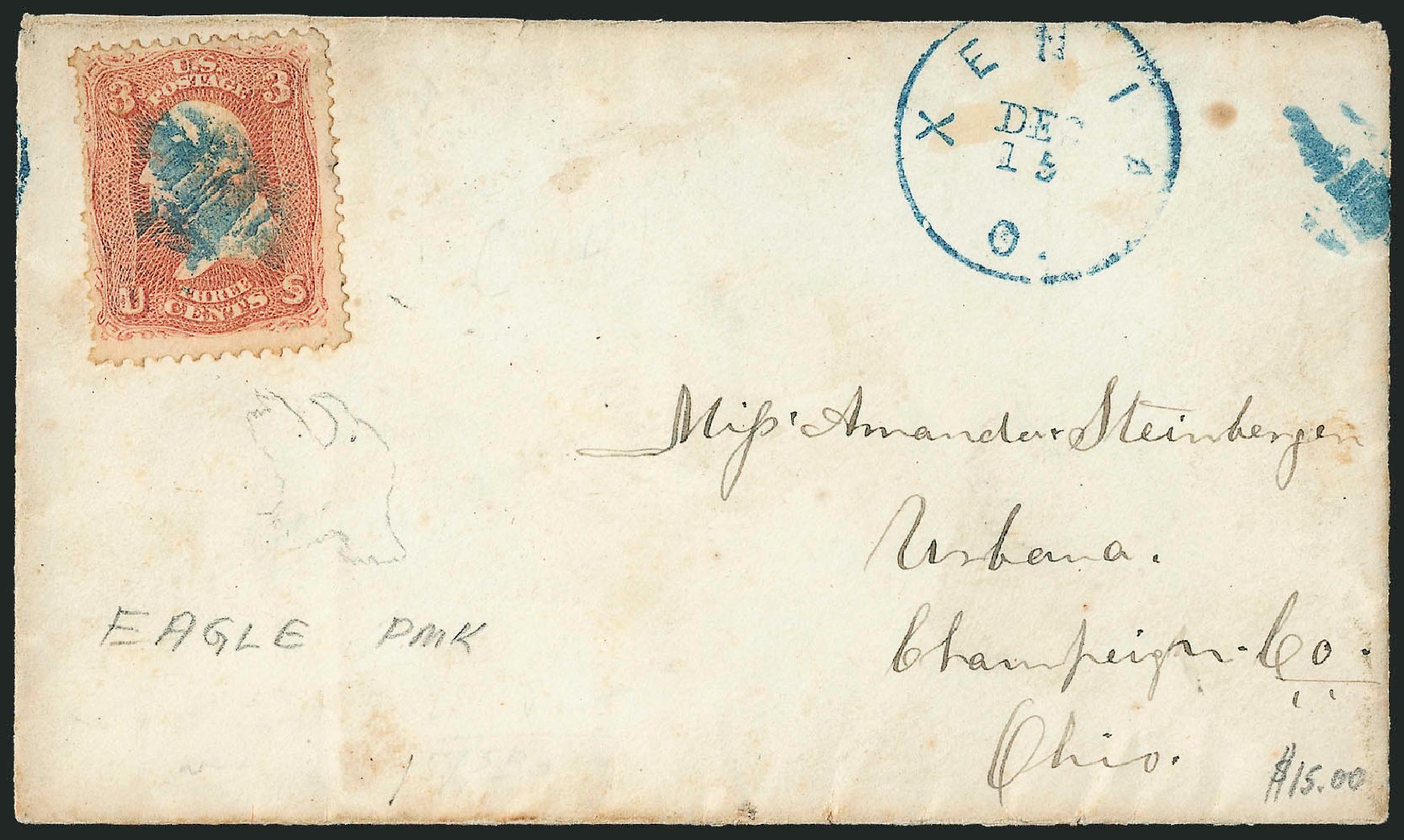 Value of US Stamps Scott Catalog # 65: 1861 3c Washington. Robert Siegel Auction Galleries, Sep 2010, Sale 993, Lot 429