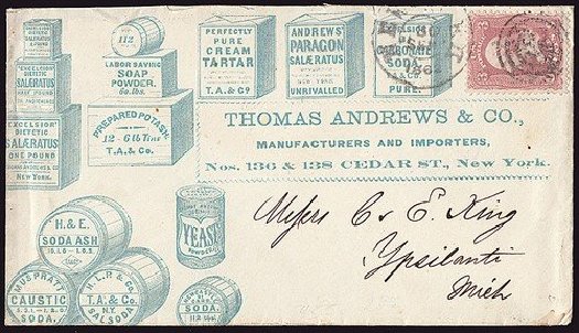 Value of US Stamps Scott Cat. 65: 1861 3c Washington. Spink Shreves Galleries, Jan 2014, Sale 146, Lot 199