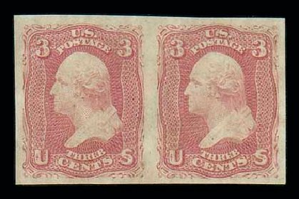 US Stamps Price Scott Cat. # 65: 1861 3c Washington. Matthew Bennett International, Dec 2007, Sale 325, Lot 1280