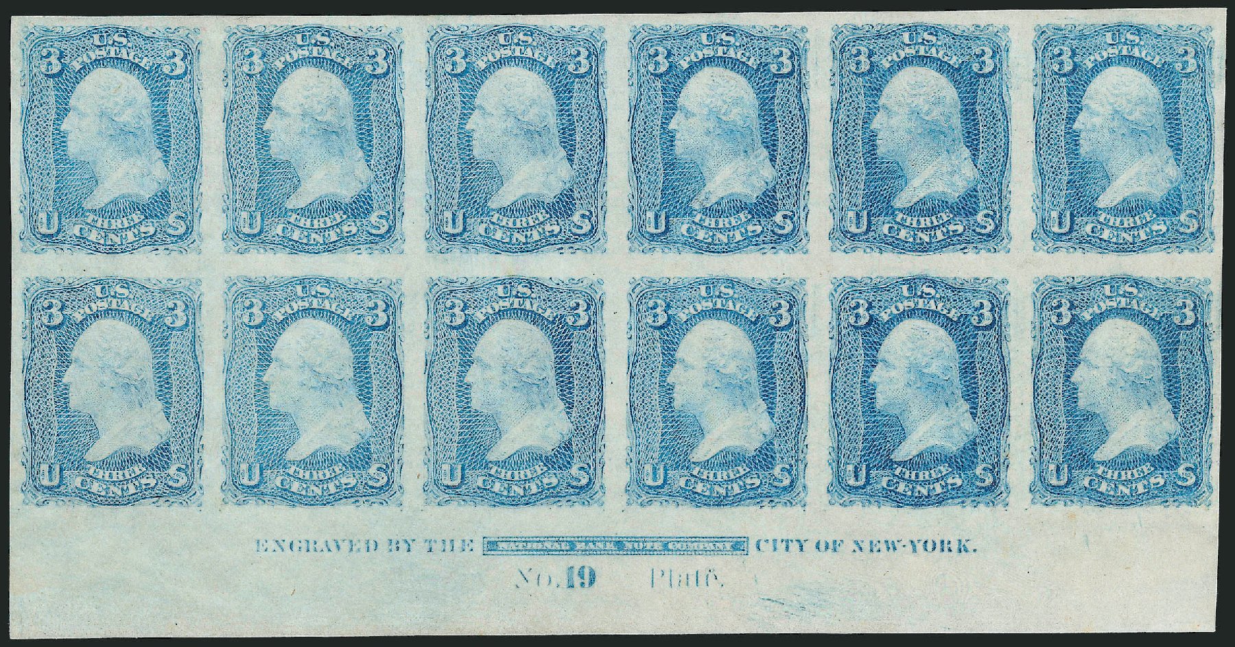 Cost of US Stamp Scott Cat. #65: 1861 3c Washington. Robert Siegel Auction Galleries, Nov 2013, Sale 1057, Lot 510