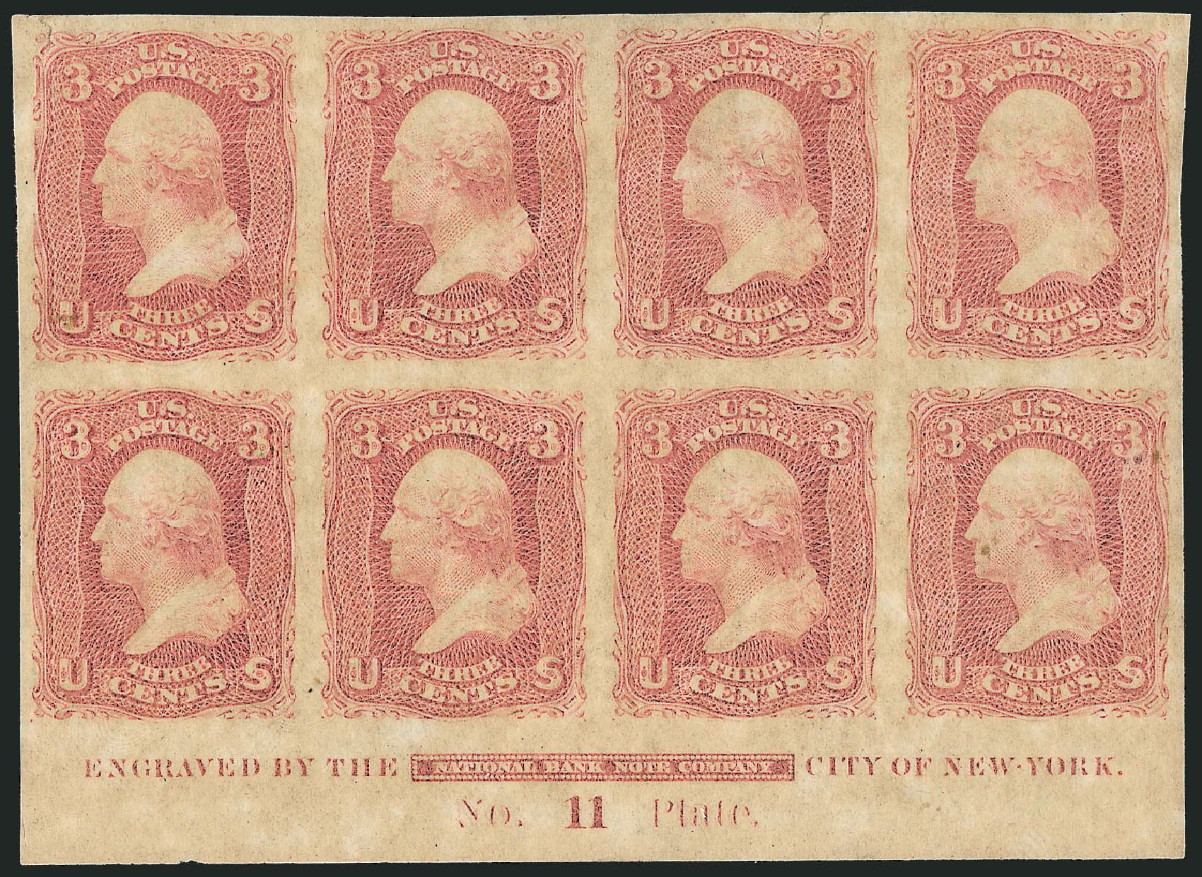 US Stamp Price Scott Catalog 65: 3c 1861 Washington. Robert Siegel Auction Galleries, Nov 2013, Sale 1057, Lot 620