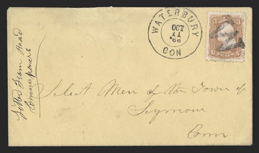 Price of US Stamps Scott Catalog # 65 - 3c 1861 Washington. Spink Shreves Galleries, Jul 2012, Sale 140, Lot 110