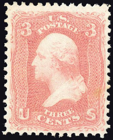 Costs of US Stamps Scott Catalog #65 - 3c 1861 Washington. Matthew Bennett International, Dec 2008, Sale 330, Lot 1491