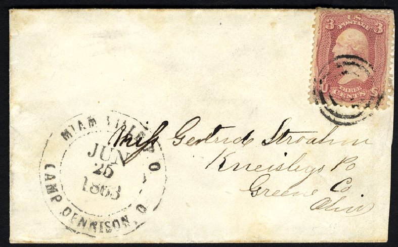 US Stamp Price Scott # 65 - 1861 3c Washington. Cherrystone Auctions, Jan 2010, Sale 201001, Lot 61