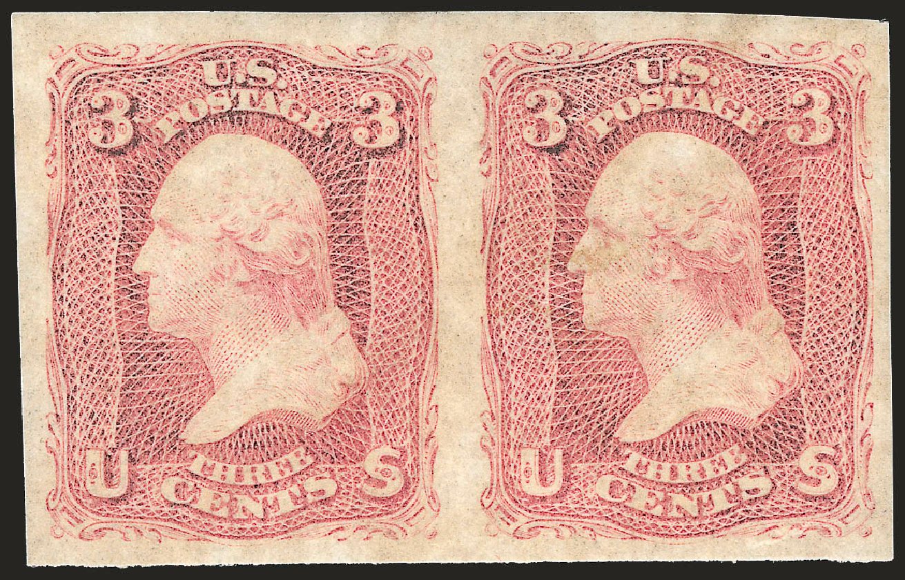 Costs of US Stamps Scott Catalogue # 65 - 3c 1861 Washington. Robert Siegel Auction Galleries, Jun 2009, Sale 975, Lot 1251