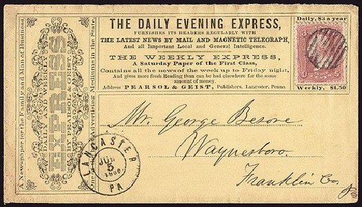 Price of US Stamp Scott # 65: 1861 3c Washington. Spink Shreves Galleries, Jan 2014, Sale 146, Lot 201