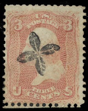 Values of US Stamps Scott # 65: 3c 1861 Washington. Daniel Kelleher Auctions, Jan 2012, Sale 628, Lot 244