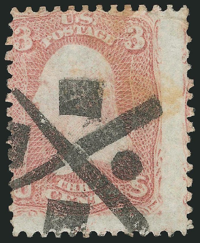 US Stamp Price Scott #65: 1861 3c Washington. Robert Siegel Auction Galleries, Jul 2014, Sale 1077, Lot 84