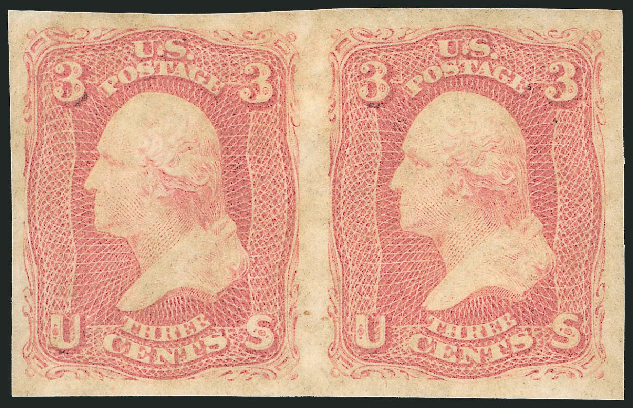Costs of US Stamp Scott #65 - 1861 3c Washington. Robert Siegel Auction Galleries, Dec 2008, Sale 964, Lot 314