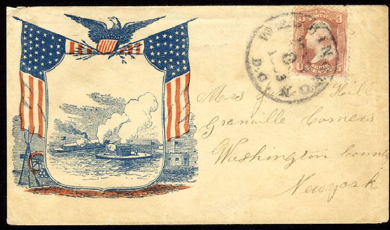 US Stamps Values Scott #65: 1861 3c Washington. Cherrystone Auctions, Nov 2009, Sale 200911, Lot 3035