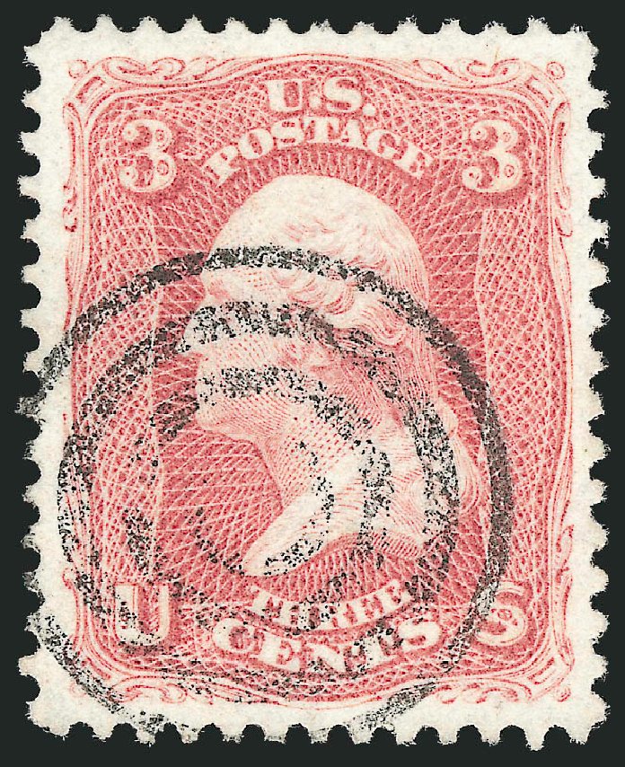 Values of US Stamp Scott Catalogue 65 - 3c 1861 Washington. Robert Siegel Auction Galleries, Oct 2012, Sale 1032, Lot 3115