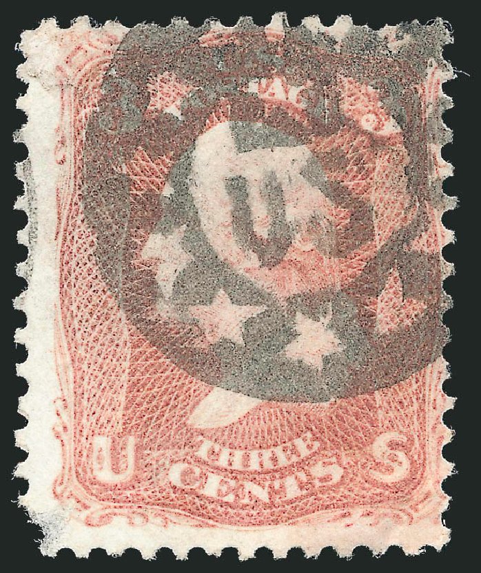 US Stamp Values Scott Catalog #65 - 1861 3c Washington. Robert Siegel Auction Galleries, Mar 2014, Sale 1067, Lot 1015
