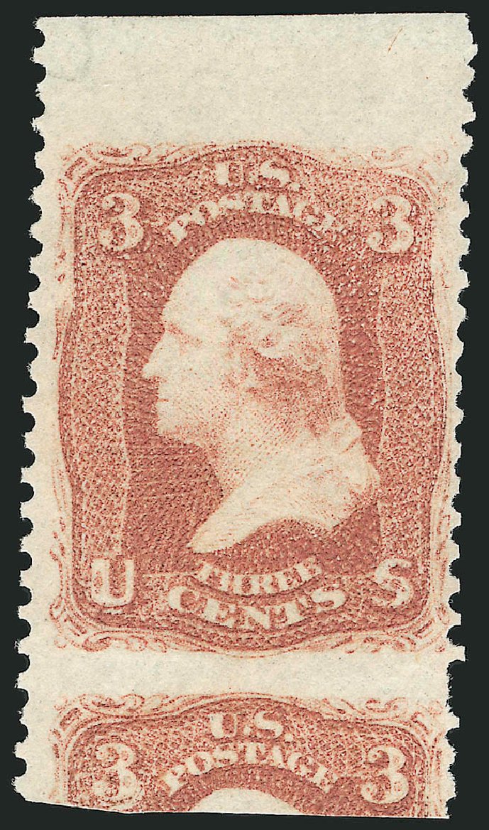 Costs of US Stamps Scott Catalogue #65: 1861 3c Washington. Robert Siegel Auction Galleries, Dec 2008, Sale 964, Lot 315